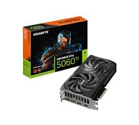 GIGABYTE GeForce RTX 5060 Ti WINDFORCE OC 16G Tarjeta Gráfica - 16 GB GDDR7, 128 bits, PCI-E 5.0, 2587 MHz Frecuencia del núcleo, 3 x DisplayPort, 1 x HDMI, GV-N506TWF2OC-16GD
