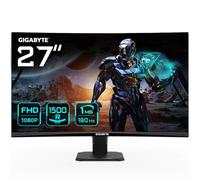 GIGABYTE GS27FC 27" Monitor de Juego Curvo FHD - 1920 x 1080, 1500R, 180Hz, 1 ms, 250 cd/m², FreeSync Premium, HDR Ready, HDMI 2.0, Displayport 1.4