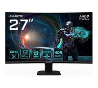 GIGABYTE GS27QCA 27" Monitor Curvo para Gaming QHD - 2560 x 1440, 180Hz, 1ms, 250 cd/m², FreeSync, HDR Ready, HDMI 2.0, DisplayPort 1.4