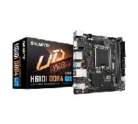 GIGABYTE Intel H610I DDR4 Placa base - Compatible con procesadores Intel Core 14th CPUs, 4+1+1 Hybrid Digital VRM, up to 3200MHz DDR4, 1xPCIe 3.0 M.2 H610I DDR4