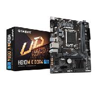 GIGABYTE Intel H610M K DDR4 Placa base - Compatible con procesadores Intel Core 14th Gen CPUs, 3+1+1 Phases Hybrid Power Design, up to 3200MHz DDR4, H610M K DDR4