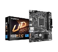 GIGABYTE Intel H610M K V2 Placa base - Procesadores Intel Core 14ª generación, hasta 5600 MHz DDR5, 1xPCIe 3.0 M.2, LAN 1GbE, USB 3.2 Gen 1 LGA 1700 9MH61MK52-00-G10