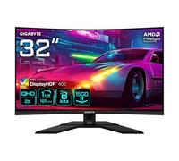 GIGABYTE M32QC 31.5" Monitor de Juego Curvo QHD - 2560 x 1440, 1500R, 165Hz, 1ms, 350 cd/m², FreeSync Premium Pro, Display HDR400, HDMI 2.0, Displayport 1.2