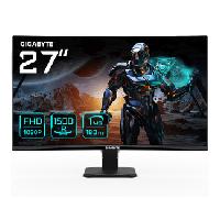 GIGABYTE Monitor de juego curvo GS27FC 27" FHD - 1920 x 1080 (FHD), 180Hz, 1ms, 250 cd/m², FreeSync Premium, compatible con HDR, HDMI 2.0, DisplayPort 20VM0-GS27FCBM-1EKR