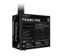 GIGABYTE - P650G PCIE 5.1 Fuente de alimentación - PCIe 5.1, 80 PLUS Silver, ventilador de 120mm, compatible con ATX 3.1, enchuf