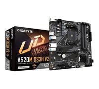 GIGABYTE Placa base A520M DS3H V2 - Soporta CPUs AMD Ryzen serie 5000 AM4, hasta 4733 MHz DDR4 (OC), PCIe 3.0 x16, LAN GbE, USB 3.2 Gen 1