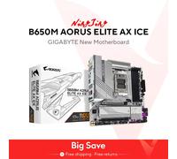GIGABYTE-placa base AM5, nuevo B650M AORUS ELITE AX ICE micro-atx AMD B650 DDR5 192GB DDR5 8000 (OC) MHz M.2 Wi-Fi 6E Socket