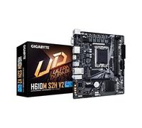 GIGABYTE Placa Base H610M S2H V2, Compatible con procesadores Intel Core de 14ª/13ª/12ª generación (LGA 1700), mATX, DDR5, 1x M.2, PCIe 4.0, USB-C, HDMI, 2X DisplayPort, D-Sub, LAN de 1GbE