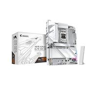 GIGABYTE Placa base X870 AORUS Elite X3D ICE AMD AM5 ATX, compatible con AMD Ryzen serie 9000/8000/7000, DDR5, fase de alimentación 16+2+2, 4X M.2, PCIe 5.0, USB4, WIFI7, PCIe-EZ Latch Plus, 5 años de