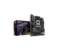 GIGABYTE X870E AORUS PRO Placa Base - Compatible con CPUs AMD Ryzen 9000, 16+2+2 fases VRM digitales, hasta 8000MHz DDR5 (OC), 3xPCIe 5.0 + 1xPCIe 4.0, Wi-Fi 7, LAN 2.5GbE, USB 4