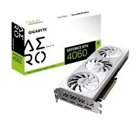 GIGABYTE Tarjeta de video RTX 4060 GV-N4060AERO OC-8GD GDDR6 PCI-E 4.0 x 16