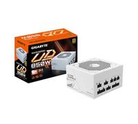 Gigabyte UD850GM PG5W 80 Plus Gold - Fuente de alimentación totalmente modular PCIe 5.0 de 850 W, ATX 3.0, conector GPU 12VHPWR, cables planos, 5 años de garantía