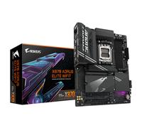 GIGABYTE X870 AORUS ELITE WIFI7 Placa Base - Compatible con CPUs AMD Ryzen 9000, 16+2+2 fases VRM, hasta 8000MHz DDR5 (OC), 3xPCIe 5.0 + 1xPCIe 4.0, Wi-Fi 7, LAN 2.5GbE, USB 4