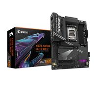 GIGABYTE X870 AORUS ELITE WIFI7 Placa Base - Compatible con CPUs AMD Ryzen 9000, 16+2+2 fases VRM, hasta 8000MHz DDR5 (OC), 3xPCIe 5.0 + 1xPCIe 4.0, Wi-Fi 7, LAN 2.5GbE, USB 4