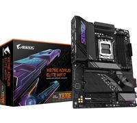 GIGABYTE X870E AORUS ELITE WIFI7 Placa Base - Compatible con CPUs AMD Ryzen 9000, 16+2+2 fases VRM digitales, hasta 8000Hz DDR5 (OC), 3xPCIe 5.0 + 1xPCIe 4.0, Wi-Fi 7, LAN 2.5GbE, USB 4