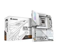 GIGABYTE X870E AORUS PRO ICE Placa Base - Soporta CPUs AMD Ryzen 9000, 16+2+2 Fases VRM Digital, hasta 8000MHz DDR5 (OC), 3xPCIe 5.0 + 1xPCIe 4.0, Wi-Fi 7, 2.5GbE LAN, USB 4