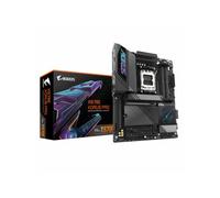 GIGABYTE X870E AORUS PRO Placa Base - Compatible con CPUs AMD Ryzen 9000, 16+2+2 fases VRM digitales, hasta 8000MHz DDR5 (OC), 3xPCIe 5.0 + 1xPCIe 4.0, Wi-Fi 7, LAN 2.5GbE, USB 4