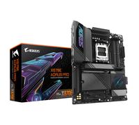 GIGABYTE X870E AORUS PRO Placa Base - Compatible con CPUs AMD Ryzen 9000, 16+2+2 fases VRM digitales, hasta 8000MHz DDR5 (OC), 3xPCIe 5.0 + 1xPCIe 4.0, Wi-Fi 7, LAN 2.5GbE, USB 4