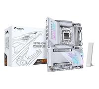 GIGABYTE X870E AORUS Pro X3D Ice Placa Base - Compatible con procesadores AMD Ryzen 9000, VRM Digital de 18+2+2 Fases, hasta 9000 Hz DDR5 (OC), 2 x PCIe 5.0 + 2 x PCIe 4.0, Wi-Fi 7, LAN 5 GbE, USB 4