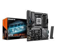 GIGABYTE X870E Eagle X3D WIFI7 Placa Base - Compatible con CPUs AMD Ryzen 9000, VRM Digital de 14+2+2 Fases, hasta 9000 Hz DDR5 (OC), 1× PCIe 5.0 + 3× PCIe 4.0, Wi-Fi 7, LAN 5 GbE, USB 4