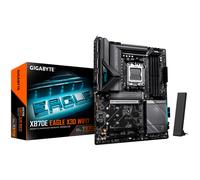 GIGABYTE X870E Eagle X3D WIFI7 Placa Base - Compatible con CPUs AMD Ryzen 9000, VRM Digital de 14+2+2 Fases, hasta 9000 Hz DDR5 (OC), 1× PCIe 5.0 + 3× PCIe 4.0, Wi-Fi 7, LAN 5 GbE, USB 4