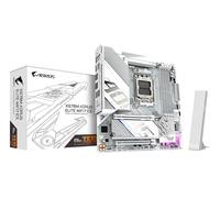 GIGABYTE X870M AORUS Elite WIFI7 Ice Placa Base - Compatible con CPUs AMD Ryzen 9000, VRM Digital de 14+2+2 Fases, hasta 8200 Hz DDR5 (O.C), 1× PCIe 5.0 + 1× PCIe 4.0, Wi-Fi 7, LAN 2.5 GbE, USB 4