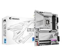 GIGABYTE Z790 AORUS Elite AX Ice Placa Base - Compatible con procesadores Intel Core 14th CPUs, 16+1+2 Phases Digital VRM, up to 7600MHz DDR5 (OC), 4xPCIe 4.0 M.2, Wi-Fi 6E, 2.5GbE LAN