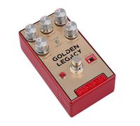 Gigagain GP05 Golden Legacy Distortion - Distorsión clásica de rock, crunch cálido a alta ganancia, sonido tipo amplificador, respuesta dinámica, true bypass, pedal metálico compacto