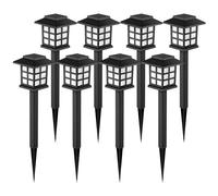 GIGALUMI 8 Piezas Luces Solares Para Exteriores, Luces Solares Led Exterior Jardín,Impermeables, Para Jardín, Paisajes, Caminos, Patios, Entradas, Pasarelas