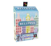 GIGAMIC - Bellevue - Marquez más Puntos construyendo Casas con Arquitectura Flamenca - Juego de Pose de Cartas - De 2 a 4 Jugadores - A Partir de 8 años