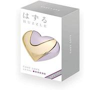 GIGAMIC-515005 Americano, corazón Huzzle Hanayama Cast Love, Color Plata, único (112384)