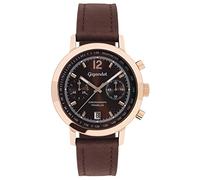 Gigandet Reloj Caballero Cronógrafo Cuarzo Analógico Cuero marrón Oscuro Tramelan G10-008
