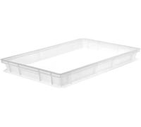 GIGANPLAST Caja para la Masa para Pan y Pizza Mod.Service 60 x 40 x 10 cm, Blanca