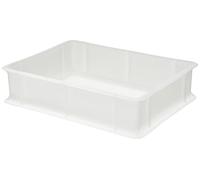 GIGANPLAST Caja para masas de Pan y Pizza Mod. Service 30 x 40 x 10 cm. Color: Blanco.