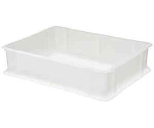 GIGANPLAST Caja para masas de Pan y Pizza Mod. Service 30 x 40 x 10 cm. Color: Blanco.
