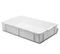 GIGANPLAST Transport Caja, Plástico, Blanco, 60 x 40 x 11 cm