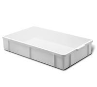 Giganplast Transport Caja, Plástico, Blanco, 60x40x8 cm