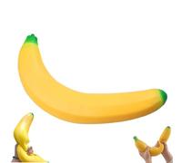 Gigant Banana Squishy, 45 CM Juguetes Plátano de Elásticos Gigantes Bola Gigante de para el estrés, Recuperación Lenta Juguetes para Aliviar el Estrés Portátiles Regalos en Cola