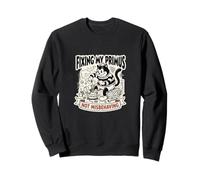 Gigante Gato Negro Fijación Primus No Se Porta Mal 1930 Dibujos Animados Sudadera