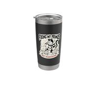 Gigante Gato Negro Fijación Primus No Se Porta Mal 1930 Dibujos Animados Vaso térmico de acero inoxidable de doble pared