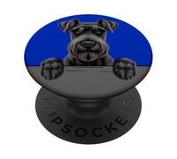 Gigante Schnauzer Divertido Peeking Pocket Dog Lover PopSockets PopGrip Adhesivo
