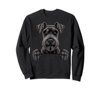 Gigante Schnauzer Divertido Peeking Pocket Dog Lover Sudadera