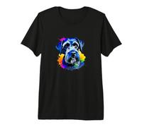 Gigante Schnauzer Pop Art I Dog Lover I Splash Art Giant Camiseta Premium
