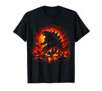 Gigante Silueta Japonesa Épica Legendaria Mon Camiseta