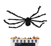 Gigante Spider Web - Accesorios Miedo Halloween, Gran Araña Falsa | Decoración Spooky Tebed Para Casa Embrujada, Decoraciones Espeluznantes, Configuración De Halloween En Interiores, Al Aire Lib