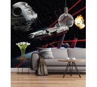 Komar Papier Fototapete - Star Wars Millennium Falcon - Größe 368 x 254 cm