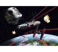 Komar 1 - "Star Wars Millennium Falcon de Papel Pintado de, Multicolor, 8
