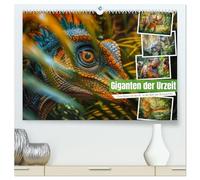 Giganten der Urzeit (hochwertiger Premium Wandkalender 2026 DIN A2 quer), Kunstdruck in Hochglanz: Von den mächtigen Tyrannosaurus Rex bis hin zu den ... und Schönheit dieser längst vergangenen Welt.