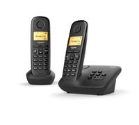 GIGASET A270ADUOBLACK 2 X TELÉFONO CORDLESS ECO PLUS SISTEMA DE SECRETARÍA