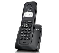 Gigaset A116 - Teléfono DECT Inalámbrico - Pantalla Gráfica Iluminada - Pantalla gráfica de 1,4" - Fácil de Usar, Negro [Compatible en ES y IT]